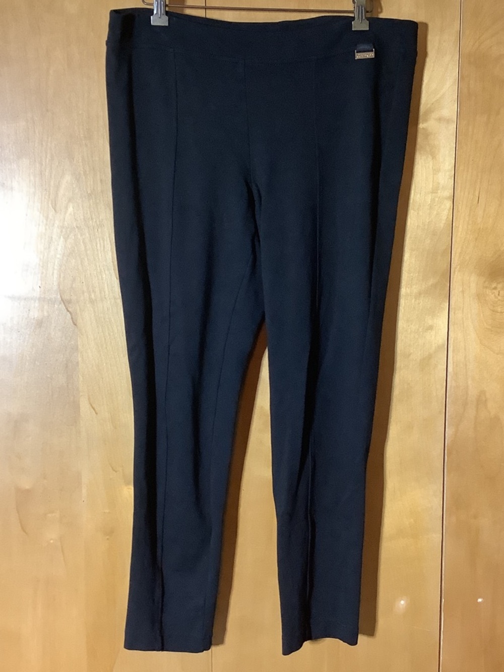 Calvin Klein black pull on stretch pants, size large